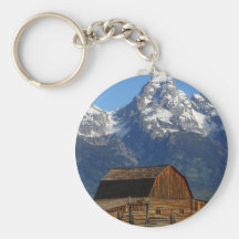 Mormon Row Barn Grand Teton National Park Keychains