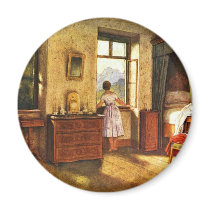 Morning By Schwind Moritz Von (Best Quality) Magnet