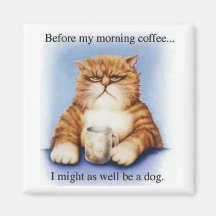 Morning Coffee Fridge Magnets