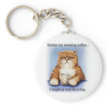 Morning Coffee keychains