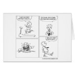 Morning exercise and good breakfast cards