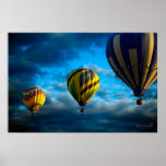 Morning Flight Hot Air Balloons Print