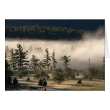 Morning Fog in the Adirondacks 4 Greeting Card