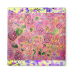 morning glories blue and purple drip magnets