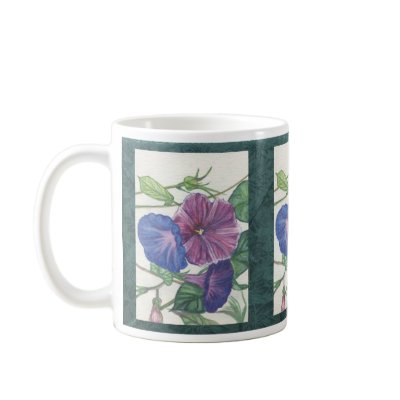 morning glories mugs by redqueenself
