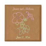 Morning Glories Save the date Wedding Magnets