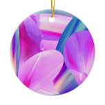 Morning Glories Upon Blue Sunset Christmas Tree Ornaments