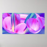 Morning Glories Upon Blue Sunset posters