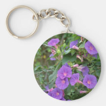 Morning glory, Deya, Mallorca flowers Keychain