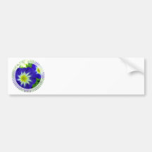 Morning Glory Flower Bumper Sticker