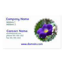 Morning Glory Flower Business Card