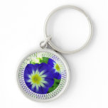 Morning Glory Flower Keychain