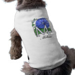 Morning Glory Flower Monogram pet clothing