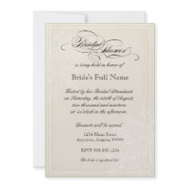 Morning Glory Hydrangea Bridal Shower Invitation