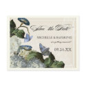Morning Glory Hydrangea -  Save the Date Postcard