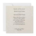 Morning Glory Hydrangea Wedding Invitation - Blue