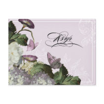 Morning Glory Hydrangea -  Wedding Postcard RSVP
