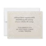Morning Glory Hydrangea Wedding Reception Invite invitations