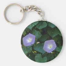 Morning Glory (Ipomoea Purpurea) flowers Key Chain