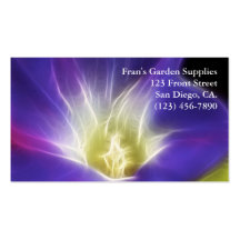Morning Glory Photo Fractal Business Card