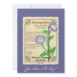 Morning Glory Seed Packet invitations