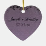 Morning Glory Summer Custom Heart Ornament