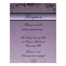 Morning Glory Summer Reception Card Custom Invites