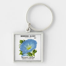 Morning Glory Vintage Seed Packet Key Chains