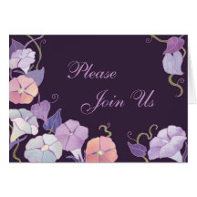 Morning Glory: Wedding Invitation Card