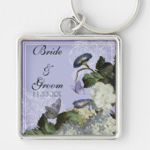 Morning Glory Wedding - Personalised Key Chain