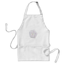 Morning Glory White Apron