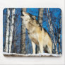 Morning Howling Wolf Mousepads