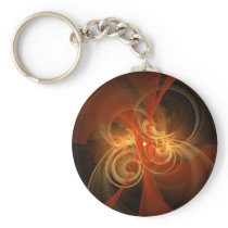 Morning Magic Abstract Art Keychain