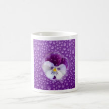 Morning Mist and Pansy Mug