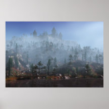 Morning mist posters