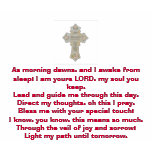 Morning Prayer Cross T-shirt