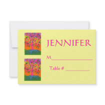 Morning Service OR Evening Affair PLACECARD Custom Announcement
