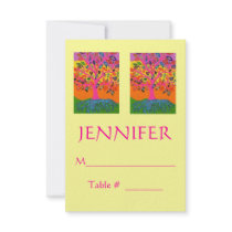 Morning Service OR Evening Affair PLACECARD Custom Announcement