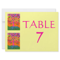 Morning Service OR Evening Affair TABLE NUMBERS Personalized Announcement
