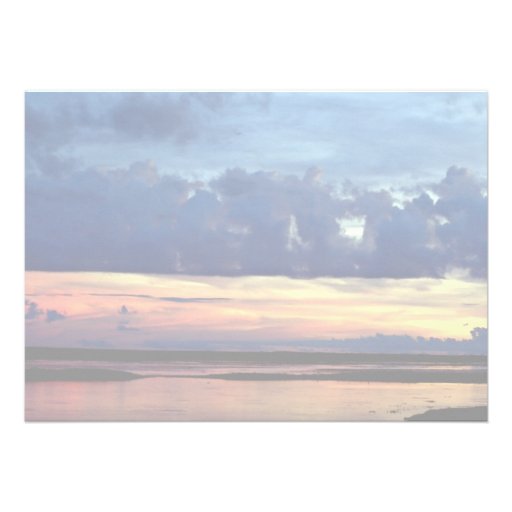 Morning sunrise, plains of Central Venezuela Custom Invitation