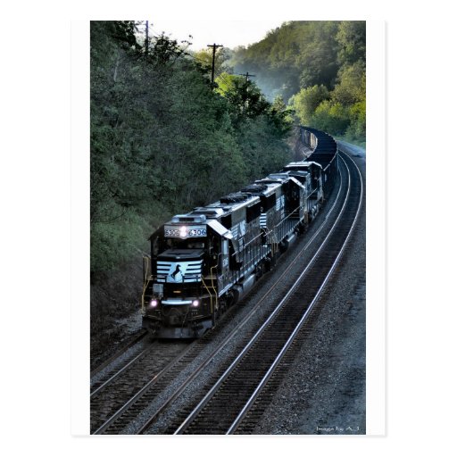Morning Train Postcards
