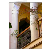 moroccan architecture greeting card