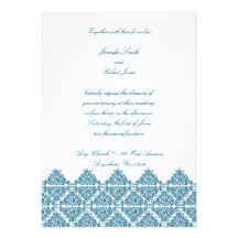 Moroccan Blue Invitation