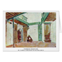 Moroccan Courtyard Card
