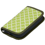 Moroccan lime green tile pattern folio planner