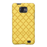 Moroccan mustard yellow tile design 3 monogram galaxy SII cases