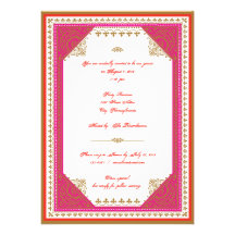 Moroccan themed party invitation