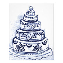 morocco henna cake custom announcements