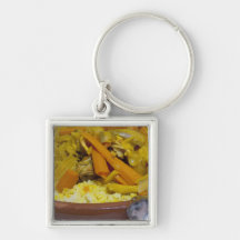 Morocco, Tetouan. Traditional Moroccan meal of Key Chains