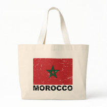 Morocco Vintage Flag Canvas Bag